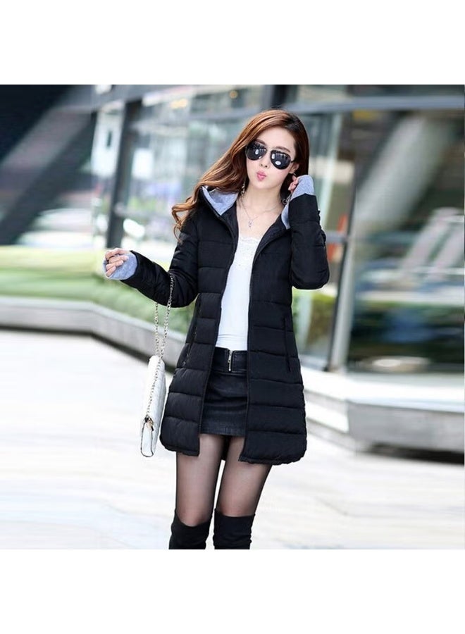 Barbora Winter Hooded Long Women's Puffer Coat - Image 2